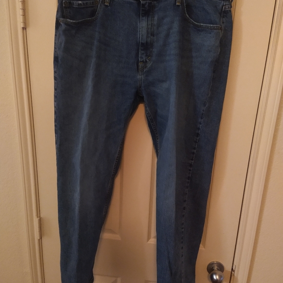 Levi's 505 Blue Regular Fit Straight Leg Denim Jeans Men's sz 40x32. - Picture 3 of 8
